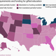 Map of US showing gifted funding by state